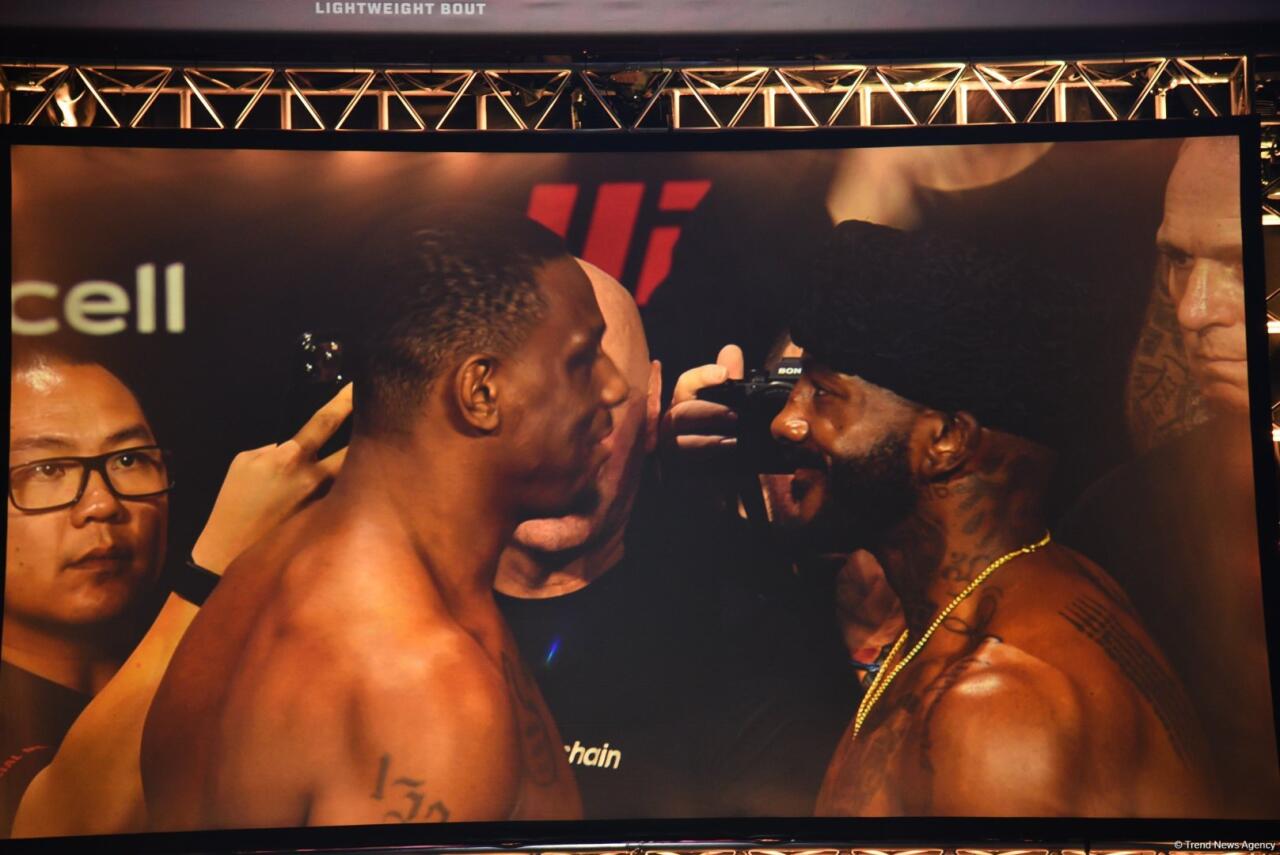 В Баку прошла торжественная церемония взвешивания бойцов UFC Fight Night