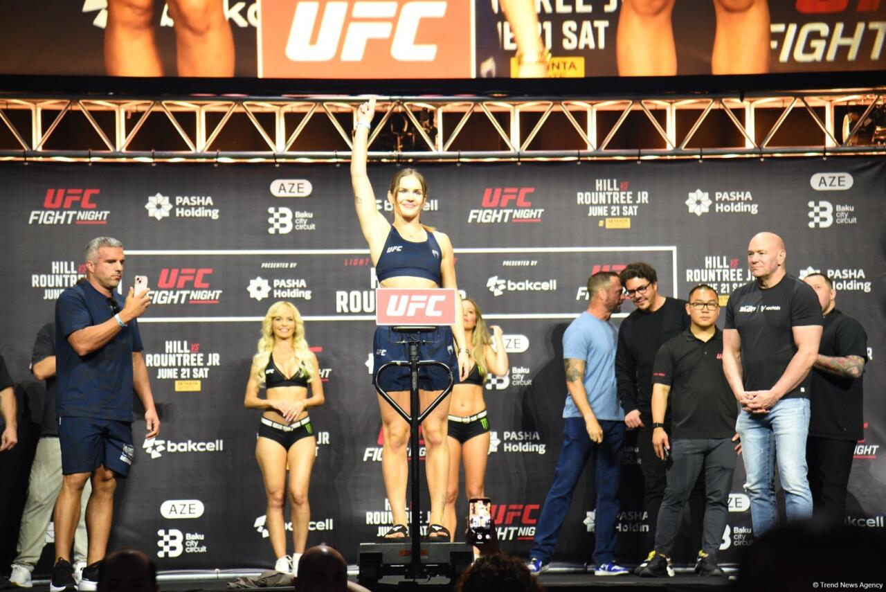 В Баку прошла торжественная церемония взвешивания бойцов UFC Fight Night