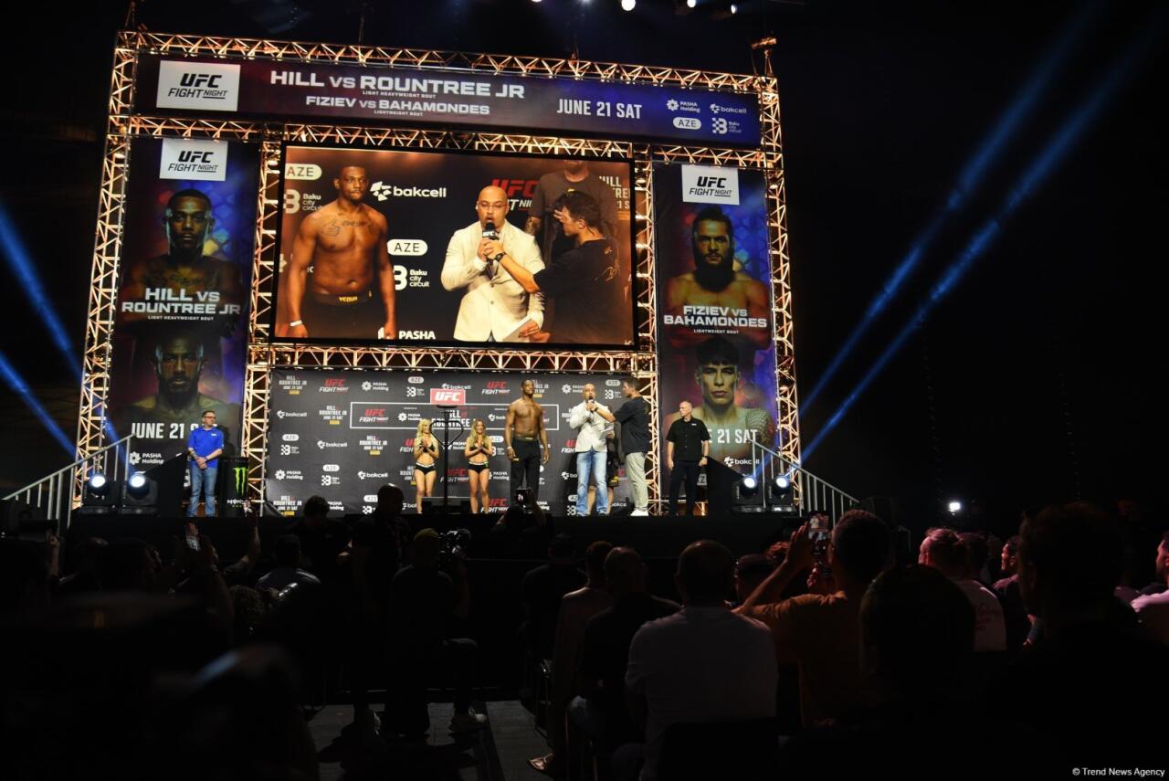 В Баку прошла торжественная церемония взвешивания бойцов UFC Fight Night