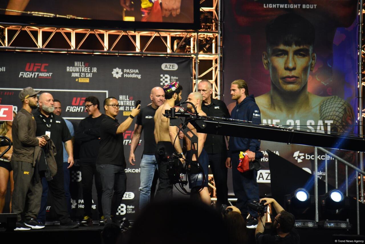 В Баку прошла торжественная церемония взвешивания бойцов UFC Fight Night