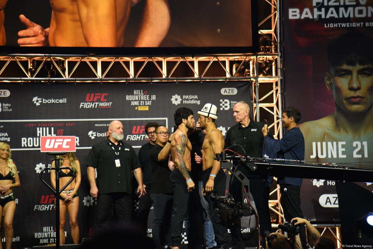 В Баку прошла торжественная церемония взвешивания бойцов UFC Fight Night