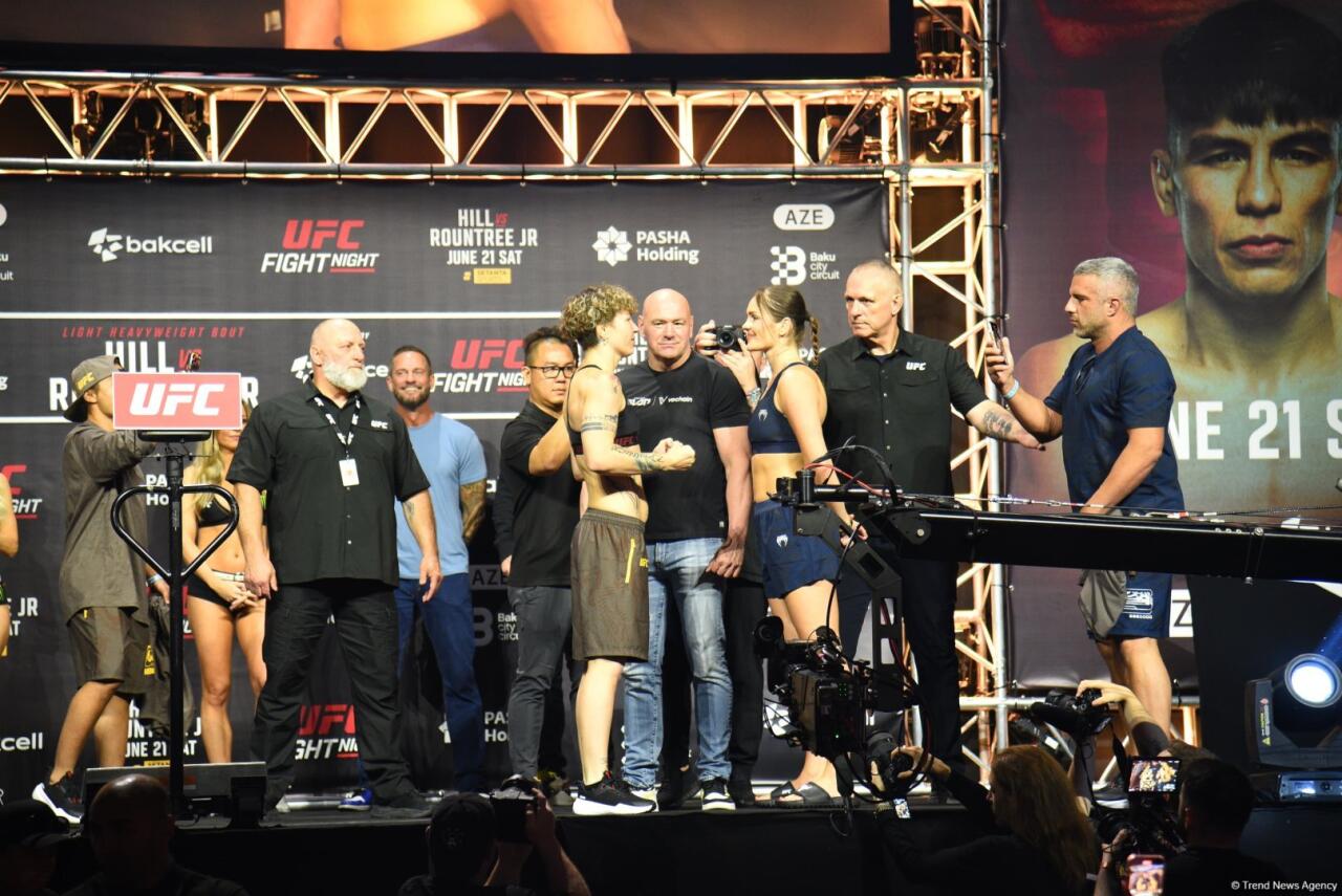 В Баку прошла торжественная церемония взвешивания бойцов UFC Fight Night