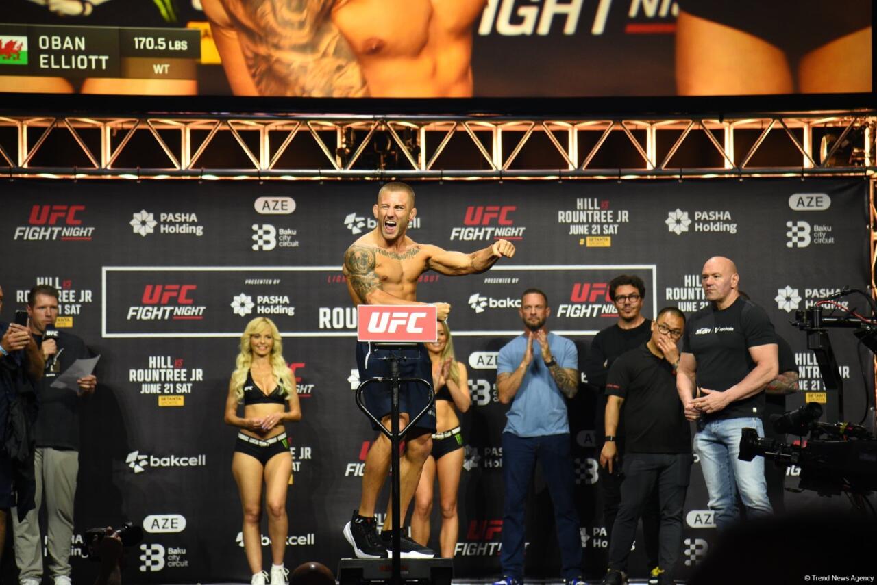 В Баку прошла торжественная церемония взвешивания бойцов UFC Fight Night
