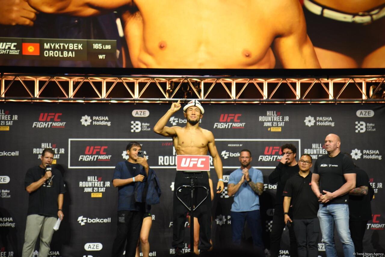 В Баку прошла торжественная церемония взвешивания бойцов UFC Fight Night