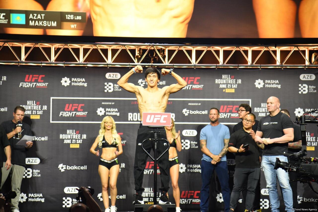 В Баку прошла торжественная церемония взвешивания бойцов UFC Fight Night