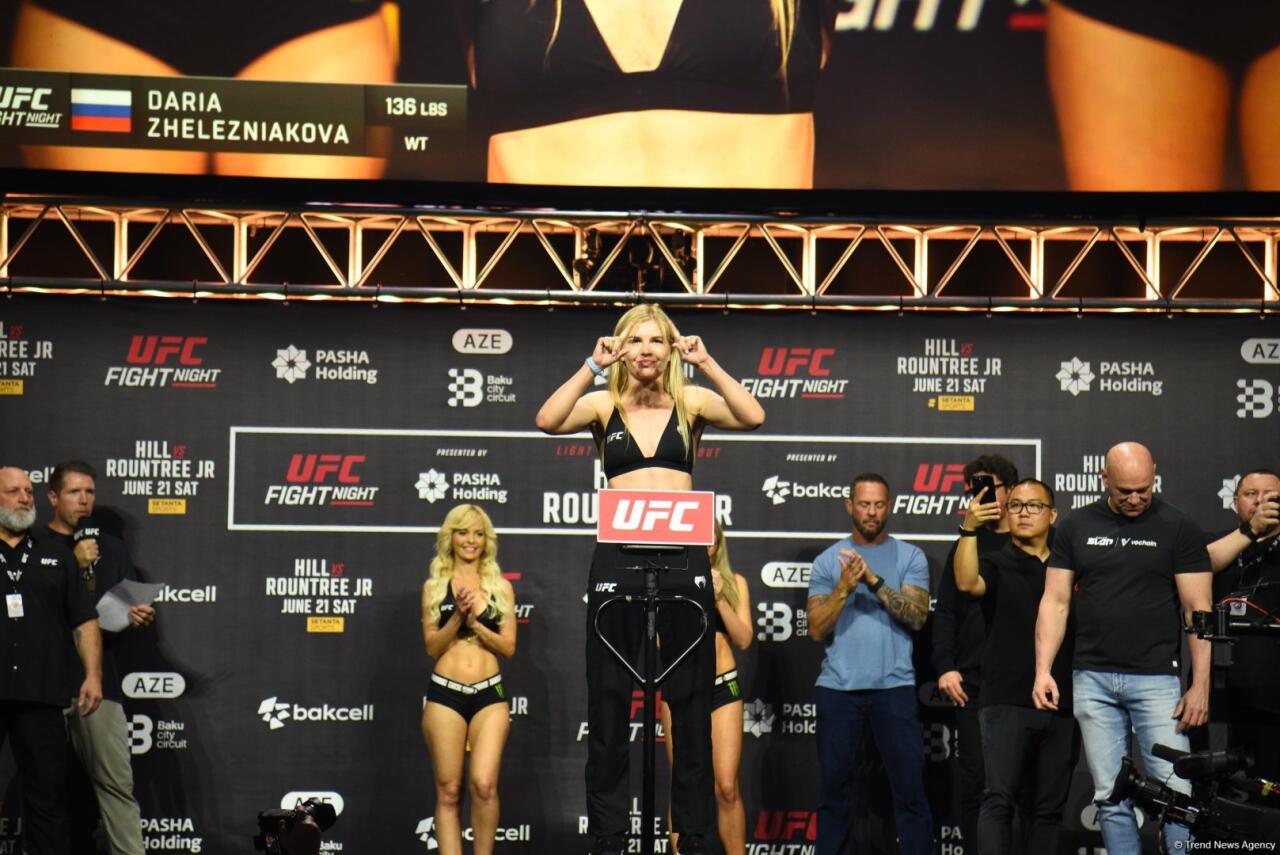 В Баку прошла торжественная церемония взвешивания бойцов UFC Fight Night
