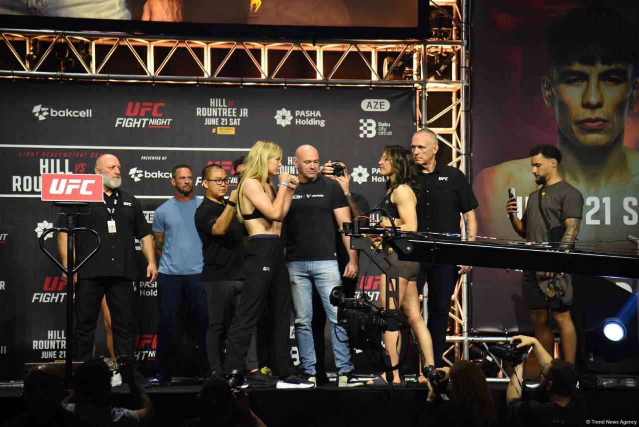 В Баку прошла торжественная церемония взвешивания бойцов UFC Fight Night