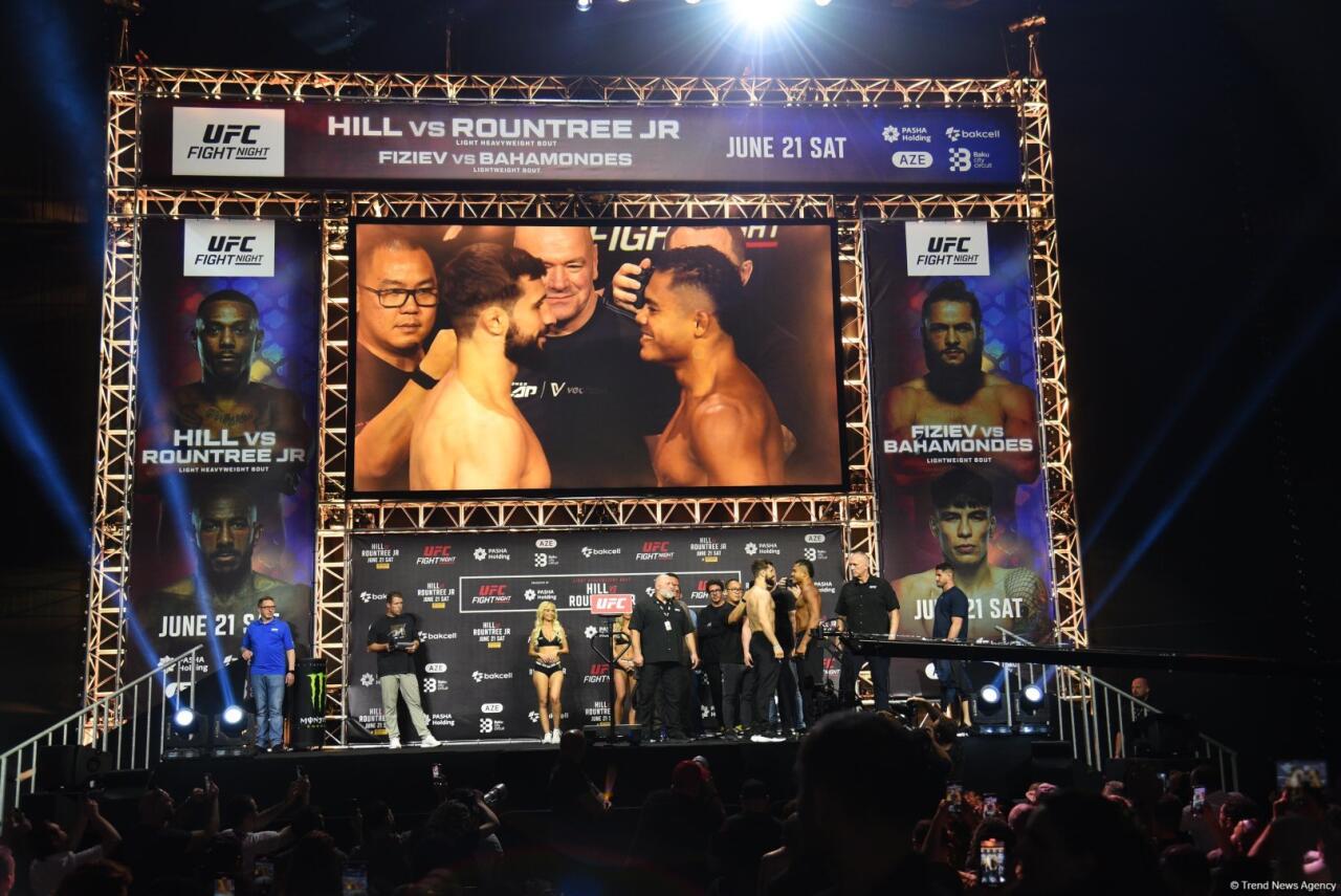 В Баку прошла торжественная церемония взвешивания бойцов UFC Fight Night