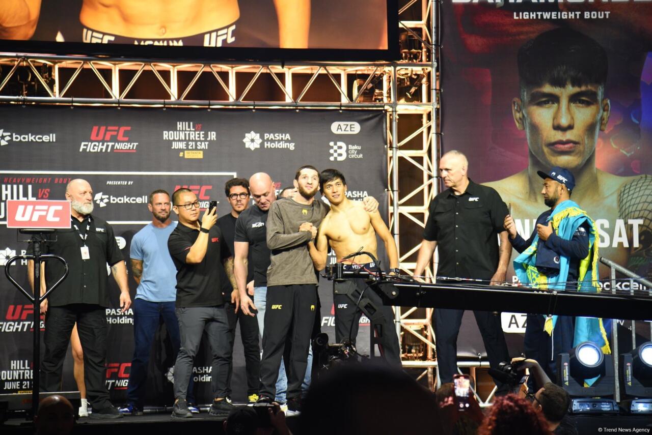 В Баку прошла торжественная церемония взвешивания бойцов UFC Fight Night
