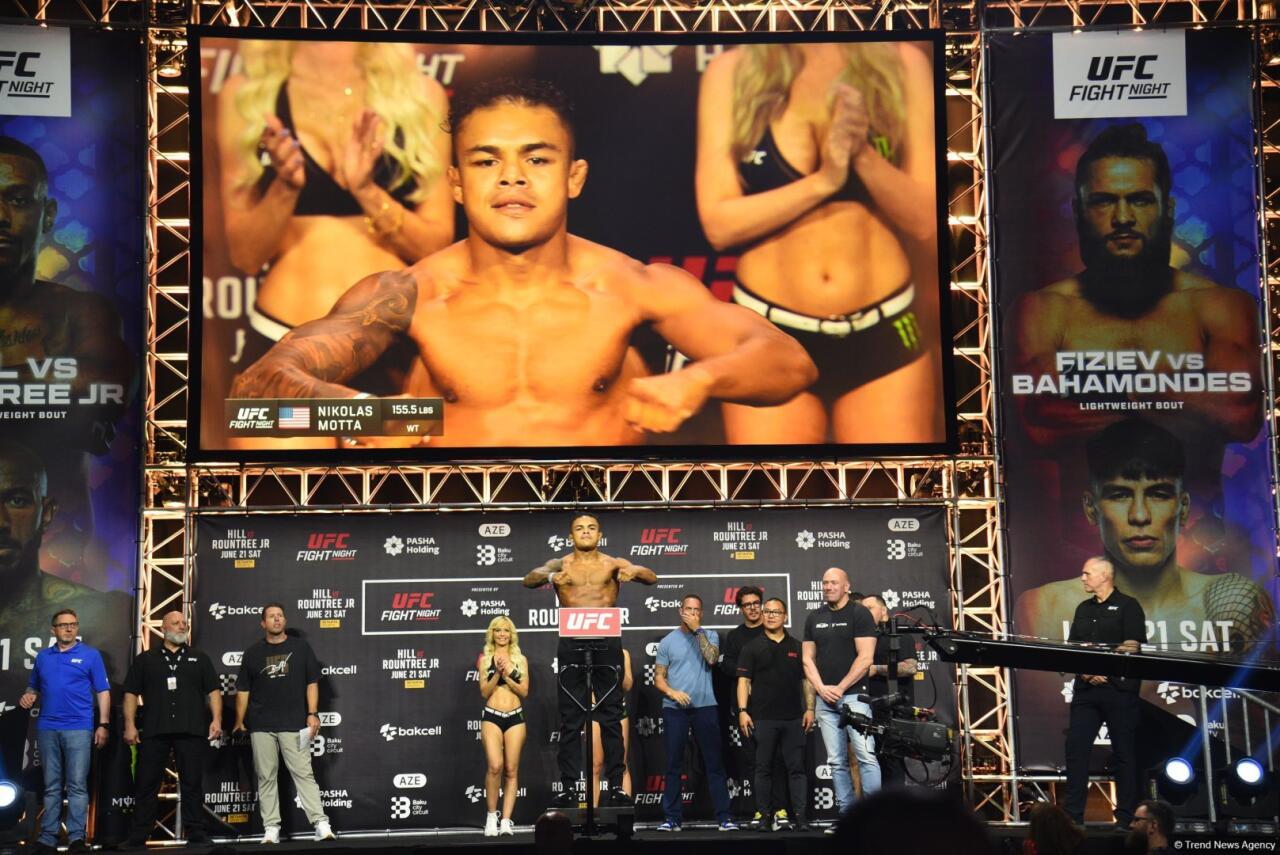В Баку прошла торжественная церемония взвешивания бойцов UFC Fight Night