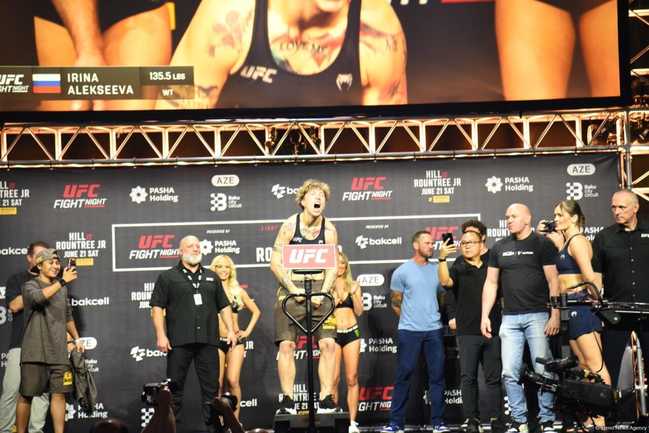 В Баку прошла торжественная церемония взвешивания бойцов UFC Fight Night