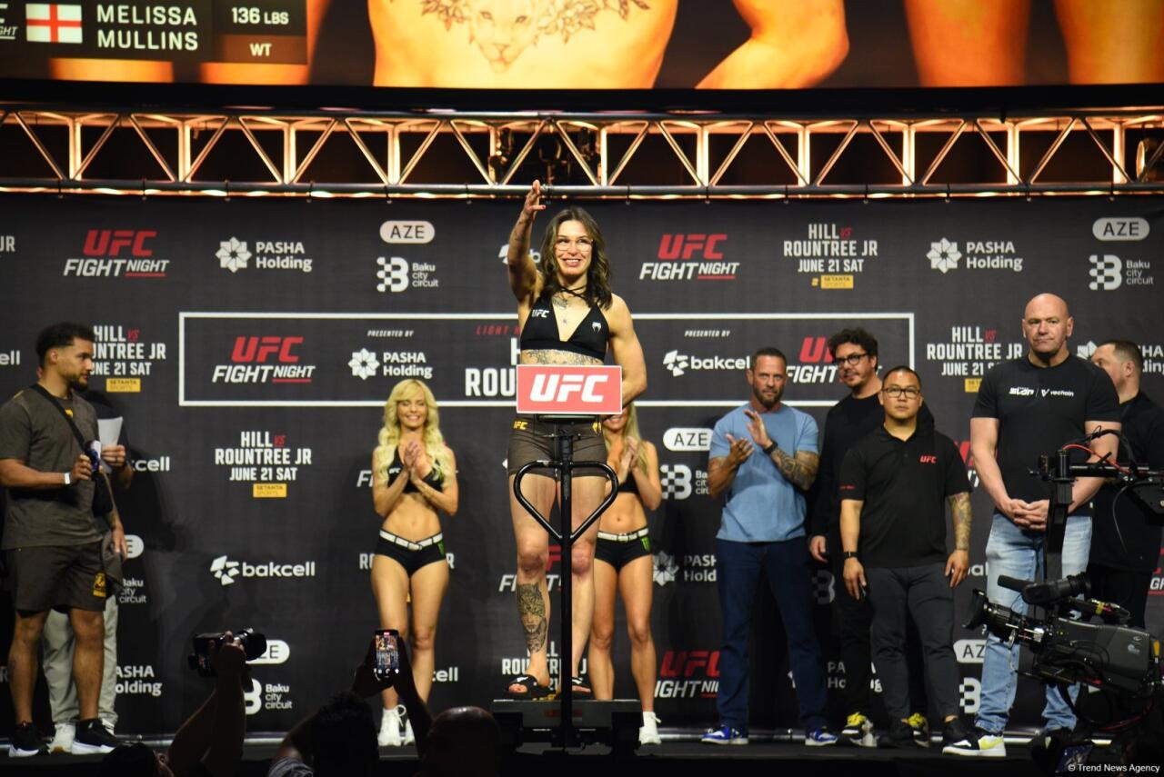 В Баку прошла торжественная церемония взвешивания бойцов UFC Fight Night