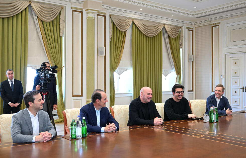 Президент Ильхам Алиев принял президента UFC