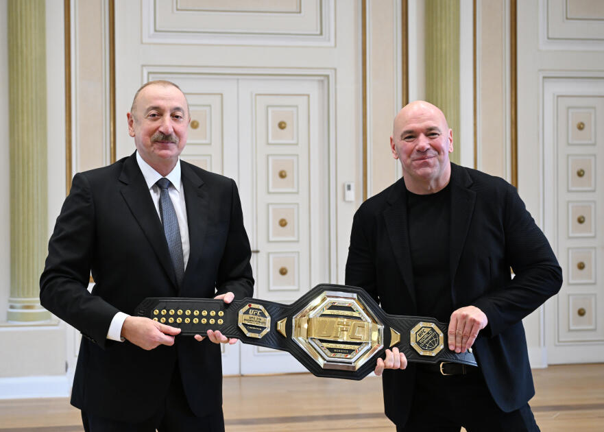 Президент Ильхам Алиев принял президента UFC