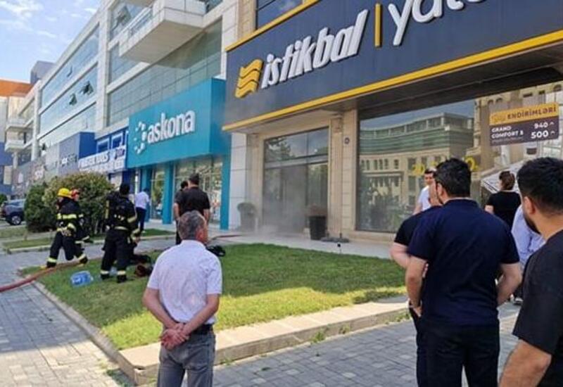 Bakıda məşhur mebel mağazasında yanğın