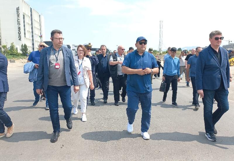 Diplomatik korpusun nümayəndələri Ağdam dəmir yolu vağzalından Bakıya yola düşüblər