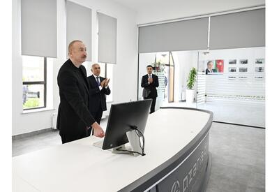 Президент Ильхам Алиев принял участие в открытии в Евлахе Центрально-Аранского регионального центра управления SCADA - ФОТО - ВИДЕО