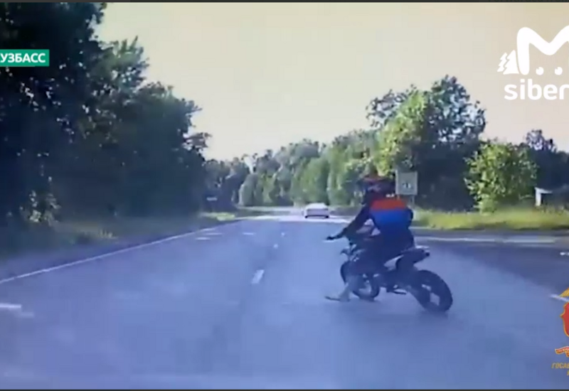 13-летняя мотоциклистка влетела в лобовое стекло Subaru