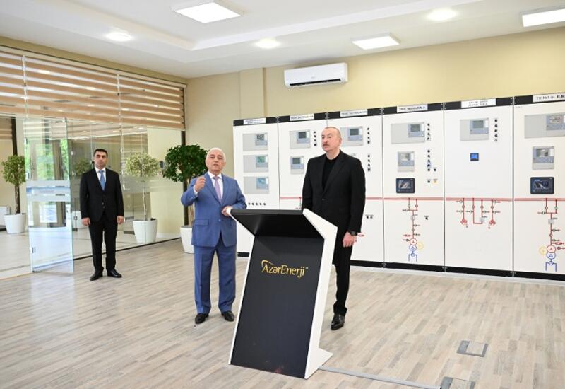 Prezidenti İlham Əliyev “Yevlax” qovşaq yarımstansiyasının, Regional Təlim-Tədris və Laboratoriya Mərkəzinin açılışında iştirak edib