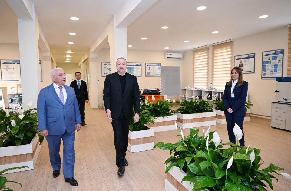 Prezidenti İlham Əliyev “Yevlax” qovşaq yarımstansiyasının, Regional Təlim-Tədris və Laboratoriya Mərkəzinin açılışında iştirak edib