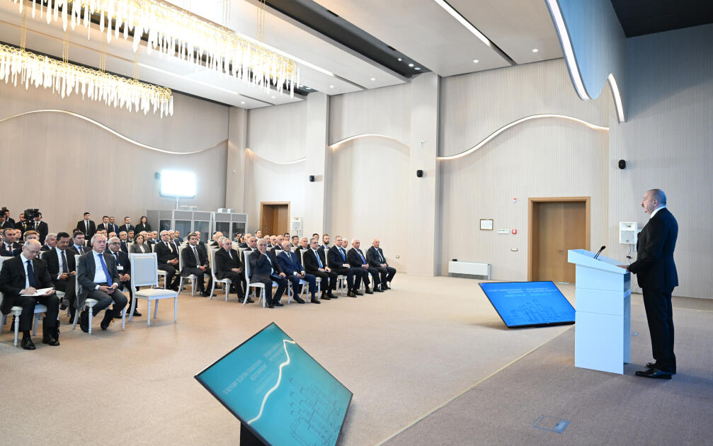 Prezident İlham Əliyev Mingəçevirdə “8 Noyabr” Elektrik Stansiyasının açılış mərasimində iştirak edib