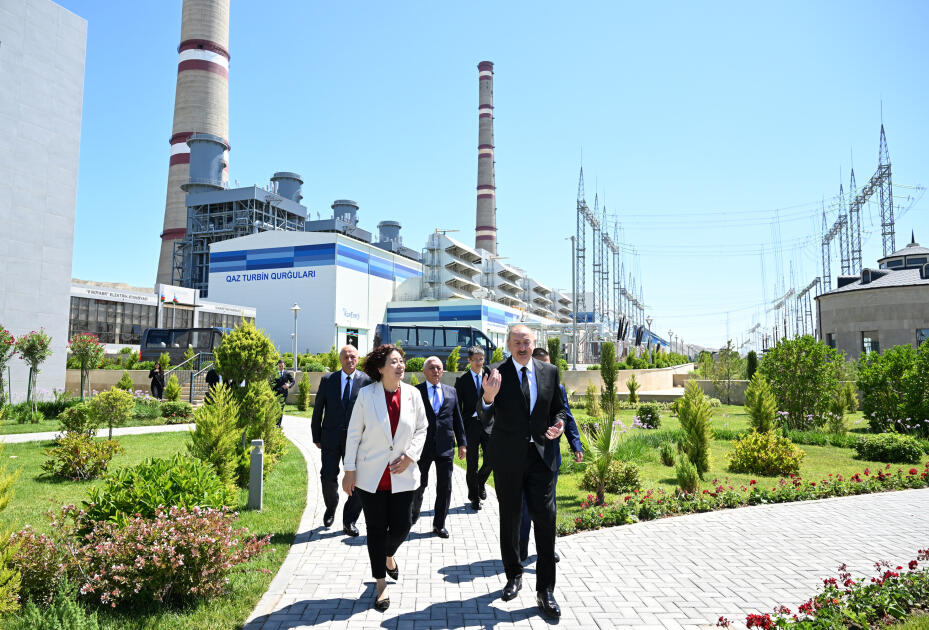 Prezident İlham Əliyev Mingəçevirdə “8 Noyabr” Elektrik Stansiyasının açılış mərasimində iştirak edib