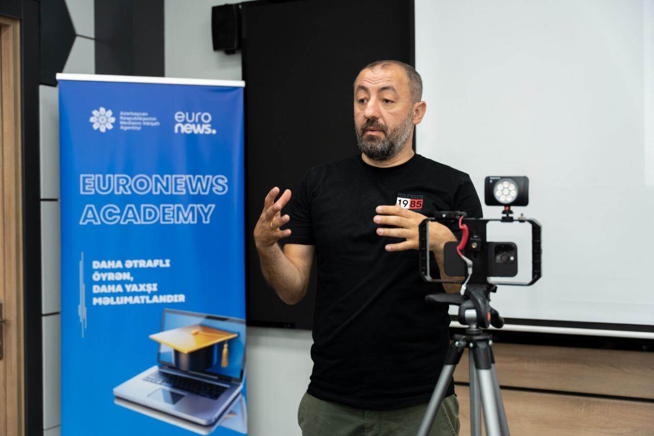 MEDİA və “Euronews”un birgə təşəbbüsü ilə keçirilən “Euronews Academy” çərçivəsində beşgünlük təlim proqramı yekunlaşıb
