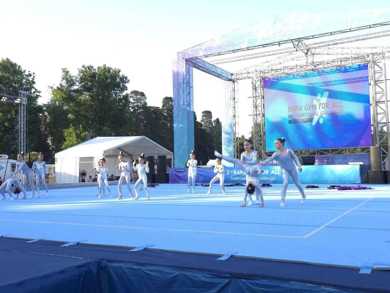 Bakıda “Gimnastika hamı üçün” növü üzrə beynəlxalq turnirin açılış mərasimi olub