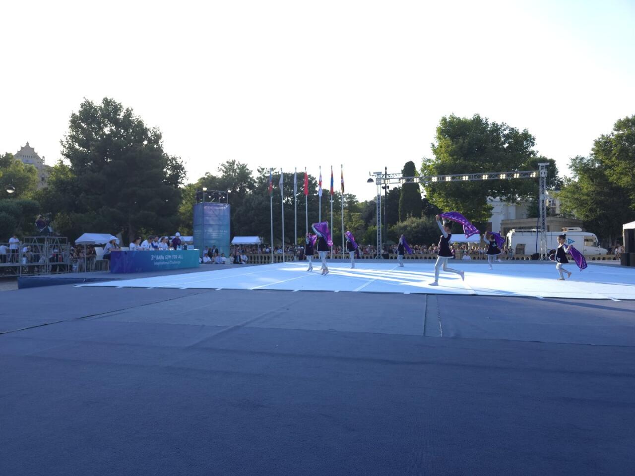 Bakıda “Gimnastika hamı üçün” növü üzrə beynəlxalq turnirin açılış mərasimi olub