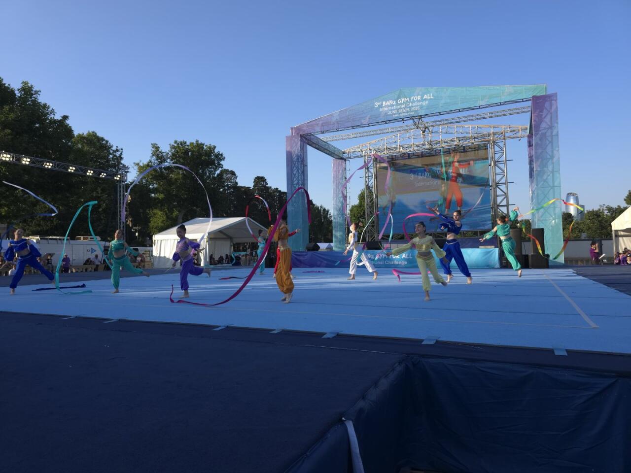 Bakıda “Gimnastika hamı üçün” növü üzrə beynəlxalq turnirin açılış mərasimi olub