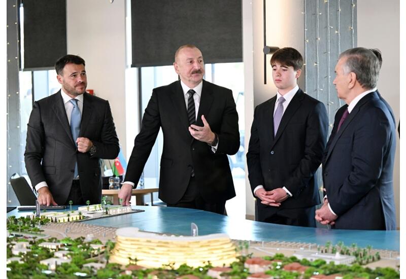 Президент Ильхам Алиев и Президент Шавкат Мирзиёев посетили центр отдыха "Sea Breeze"