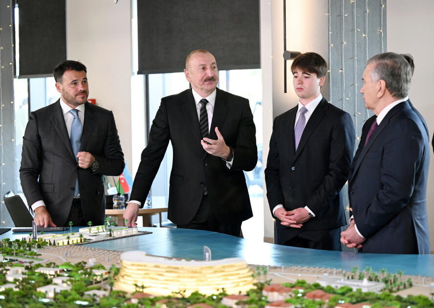 Президент Ильхам Алиев и Президент Шавкат Мирзиёев посетили центр отдыха "Sea Breeze"