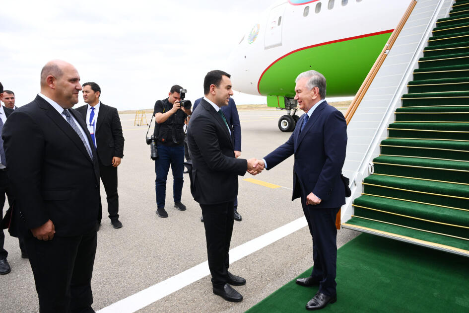 Özbəkistan Prezidenti Şavkat Mirziyoyev Füzuli rayonuna səfərə gəlib