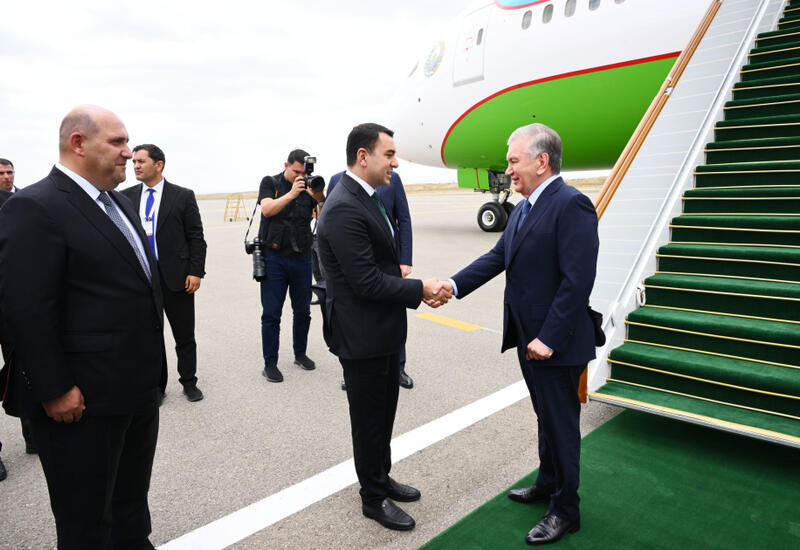 Özbəkistan Prezidenti Şavkat Mirziyoyev Füzuli rayonuna səfərə gəlib