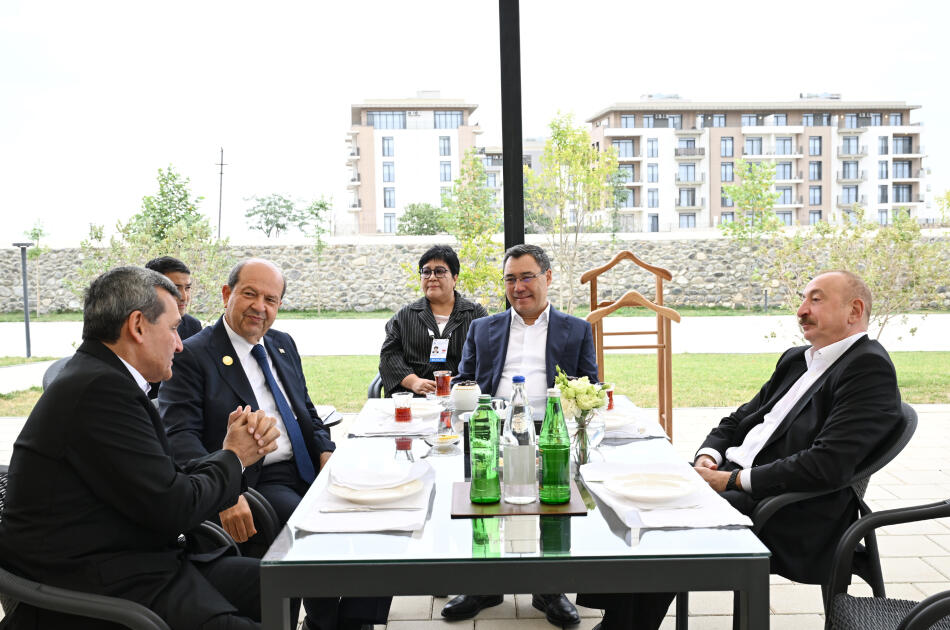 Prezident İlham Əliyev və ECO-nun 17-ci Zirvə görüşünün iştirakçıları Ağdamdakı “İmarət” Kompleksində Qarabağ atlarının “Zəfər” şousunu izləyiblər