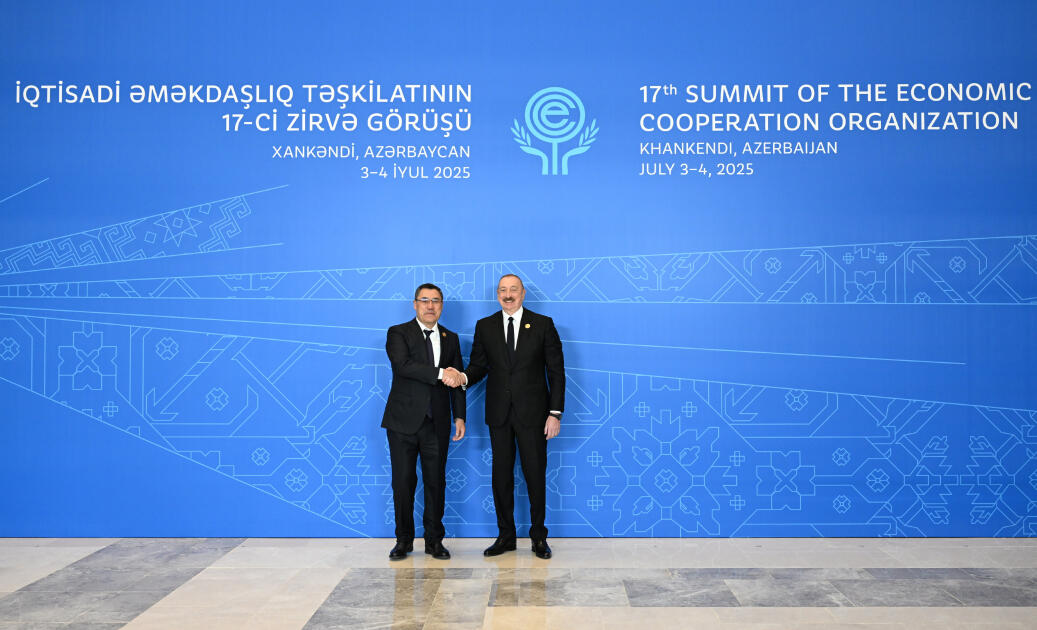 Prezident İlham Əliyev Xankəndi şəhərində İqtisadi Əməkdaşlıq Təşkilatının 17-ci Zirvə görüşündə çıxış edib