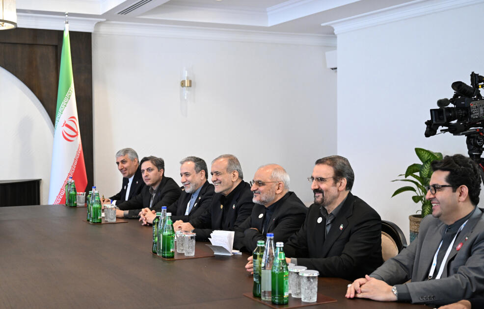 Xankəndidə Azərbaycan Prezidenti İlham Əliyevlə İran Prezidenti Məsud Pezeşkianın görüşü olub