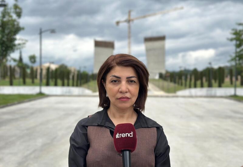 Xankəndidə Zəfər parkının salınması sürətlə davam edir