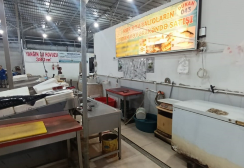Bakıda məşhur bazarda yararsız balıqlar satırlarmış