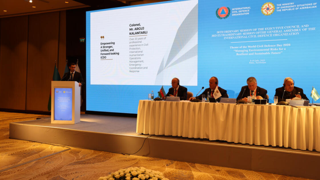 Bakıda Beynəlxalq Mülki Müdafiə Təşkilatının Baş Assambleyasının 3-cü növbədənkənar sessiyası keçirilib