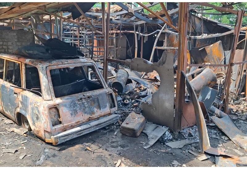 Дрон-камикадзе упал возле посольства Азербайджана во время атаки российской армии на Киев
