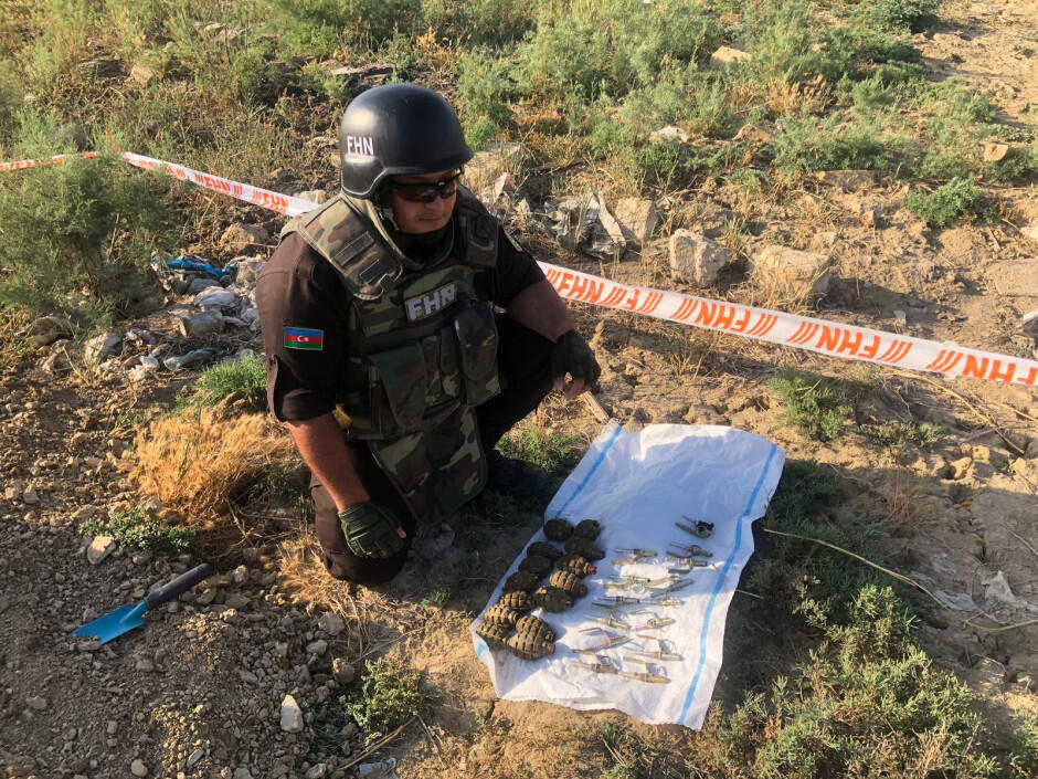 В Абшеронском районе обнаружены боеприпасы