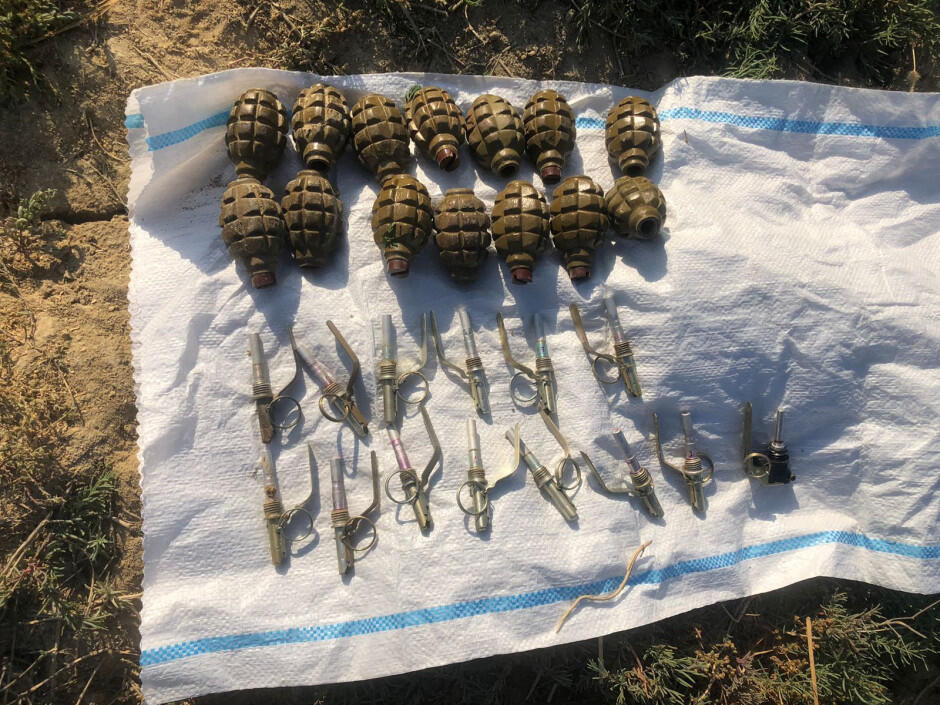 В Абшеронском районе обнаружены боеприпасы