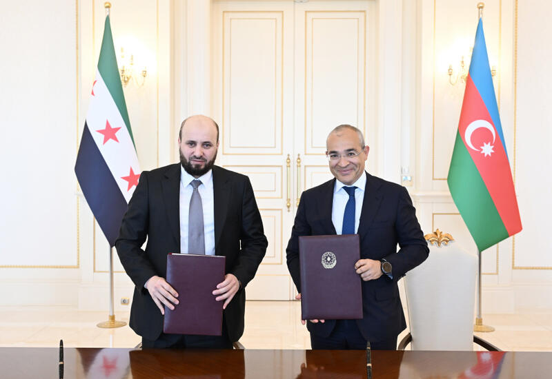SOCAR и Сирийская Арабская Республика подписали Меморандум о взаимопонимании