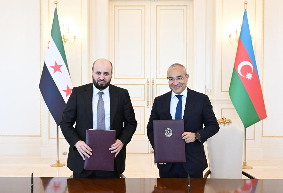 SOCAR и Сирийская Арабская Республика подписали Меморандум о взаимопонимании