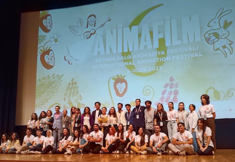 Сколько фильмов представлено на международный фестиваль Ani̇mafilm в Баку?