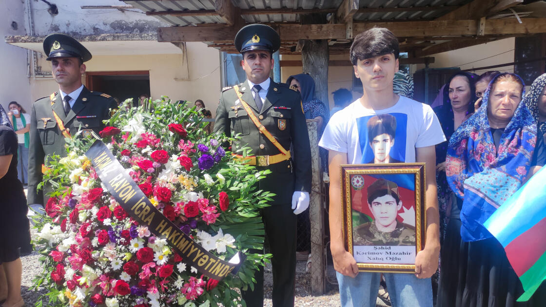 Otuz bir il əvvəl şəhidlik zirvəsinə ucalan döyüşçü Xaçmazda dəfn olunub