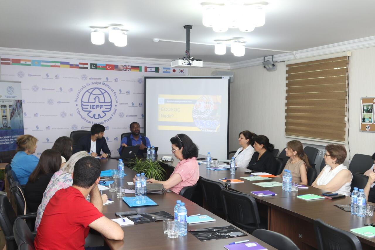 BMT-nin İqtisadi və Sosial şurasına üzvlüklə bağlı təlimlər keçirilir