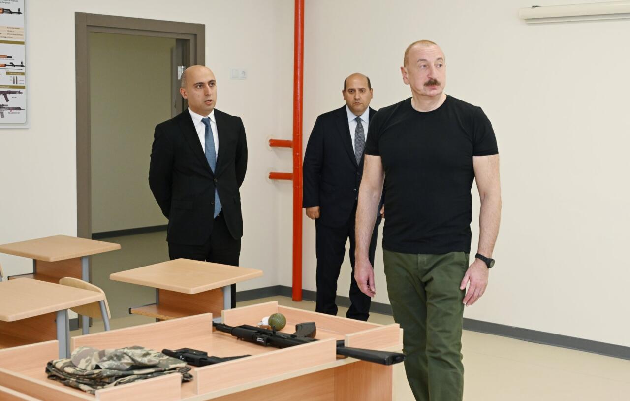 Президент Ильхам Алиев принял участие в открытии здания Агдамской городской полной средней школы номер 1