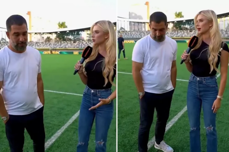 Arda "arvadının qorxusundan" ukraynalı müxbirin qarşısında özünü